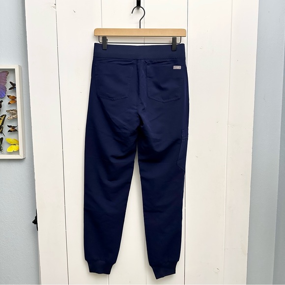XS Regular Figs Zamora 2.0 Navy Blue Scrub Pants - Picture 2 of 5